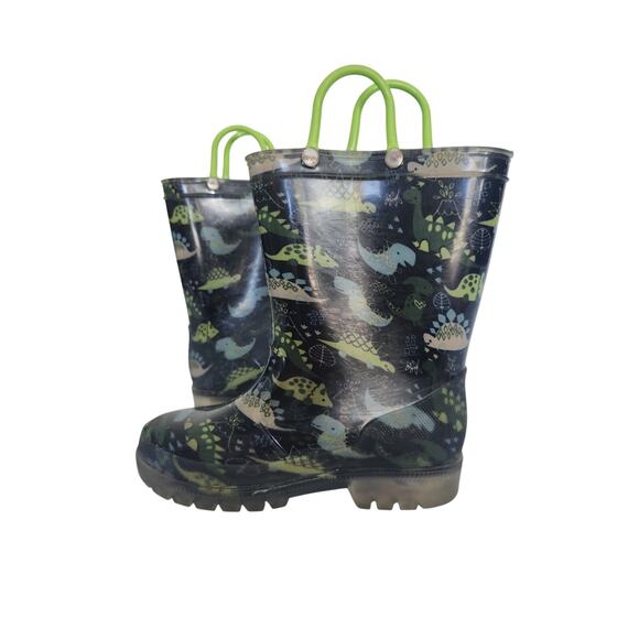 Little Kid Rain Boots Waterproof Light Up Kids Rain Boots Size 12 - Picture 3 of 7